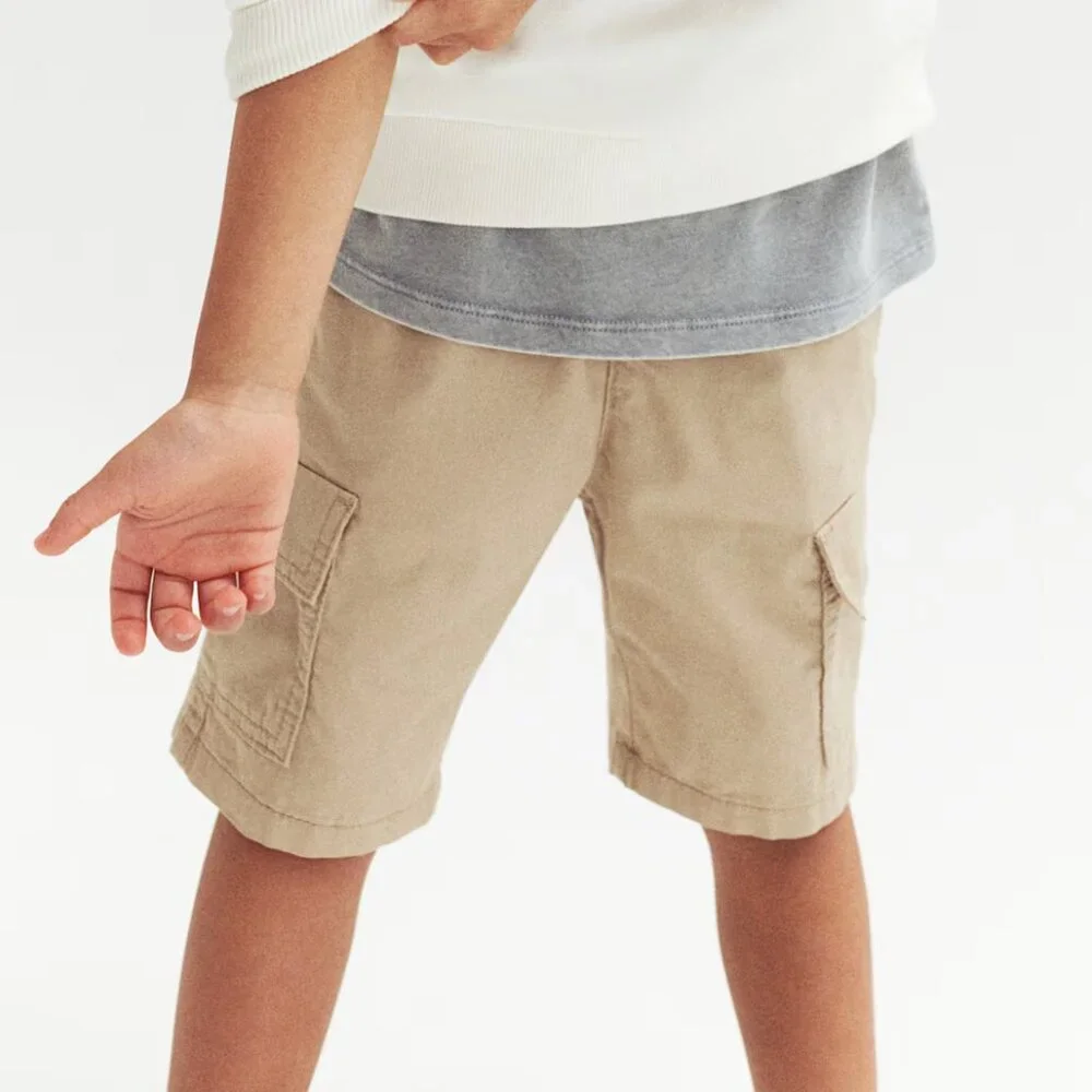 H&M Beige Twill Cargo Shorts/NWT/2T & 5T